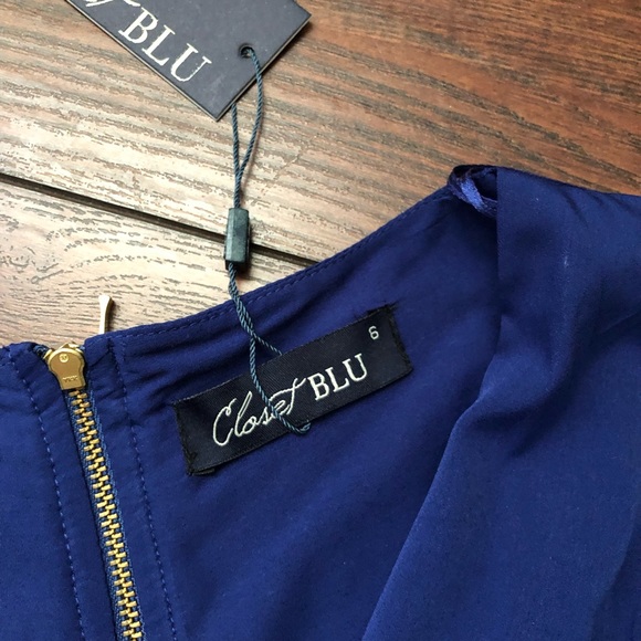 BEAUTIFUL New Blue tulip dress - Picture 3 of 7